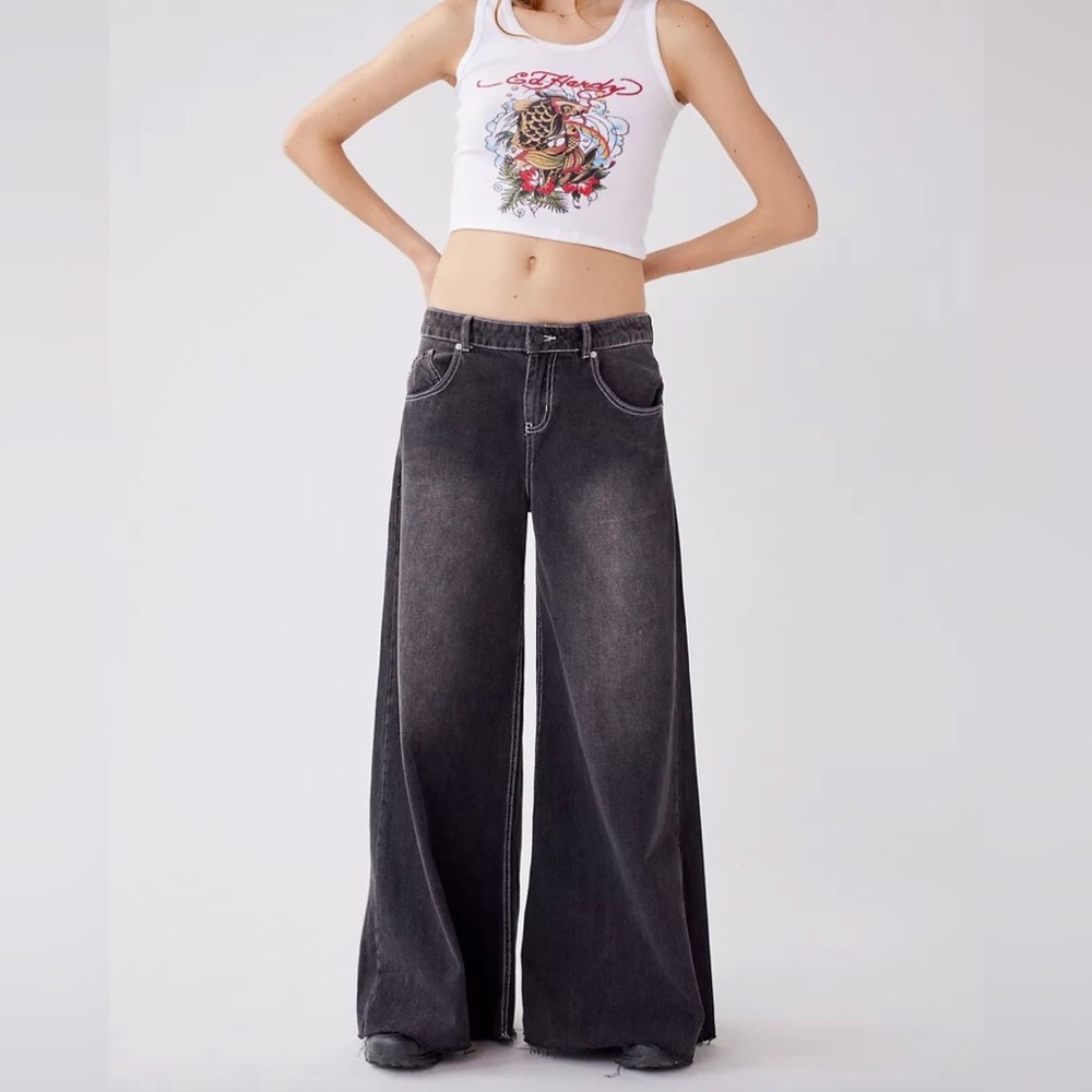 Urban Outfitters BDG Extreme Wide Leg Jeans - Picture 1 of 7